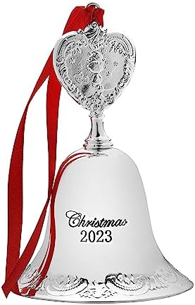Wallace 2023 Silver Plated Grande Baroque Bell Ornament, 29th Edition
