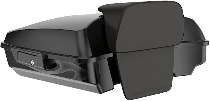 Advanblack 2025 RG Tour Trunk Pack Midnight Firestorm Razor Tour Trunk Pack Backrest Pad for '97-'25 Harley Touring Road King Street Glide Electra Glide CVO models