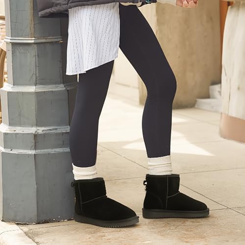 DREAM PAIRS Women's Genuine Suede Winter Mini Snow Boots