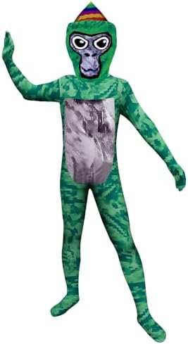 Kids Boy Costume Halloween Dress Up Cosplay Outfits Jumpsuit Party Playwear with Mask