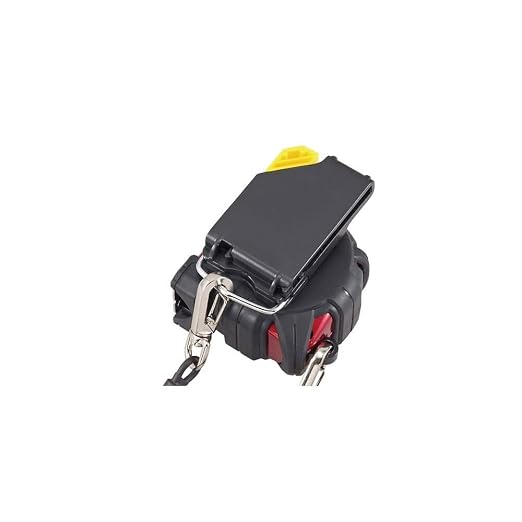 TAJIMA Tape Measure - 16 ft x 1 inch GS-Lock Measuring Tape with Shock Resistant Case & Safety Clip Holder - GSSF-16BW
