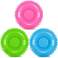 Shappy 3 Pack Inflatable Snow Tubes Handles
