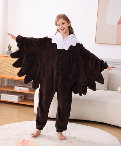 Animal Onesie Pajamas for Kids, Soft Flannel Halloween Cosplay Costume for Boys Girls