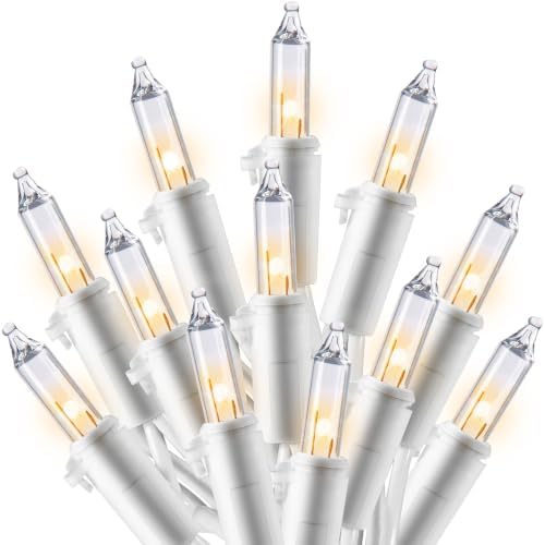 Joiedomi Christmas String Lights Indoor,200(2x100) Mini Warm Fairy Light,43FT Lighting Decor for Patio Dorm Classroom Bedroom Holiday Wedding Party Garland Birthday Festival,White Wire