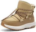 FitVille Wide Width Snow Boots for Women Slip On Fur Lined Ankle Booties