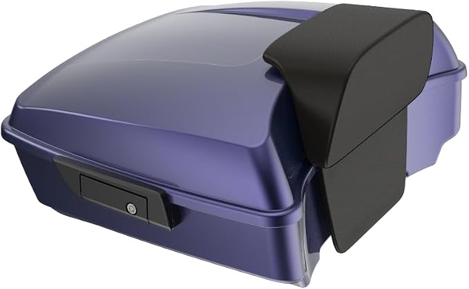 Advanblack 2026 Road Glide Tour Trunk Pack Purple Abyss Chopped Tour Trunk Pack Backrest Pad for '97-'26 Harley Touring Road King Street Glide Electra Glide CVO models