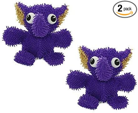 MIGHTY® 2 Pack Microfiber Medium Elephant Dog Toys | Ultra Durable Plush Toy with Multiple Layers & Reinforced Seams , Washable and Floats , Mighty® Construction