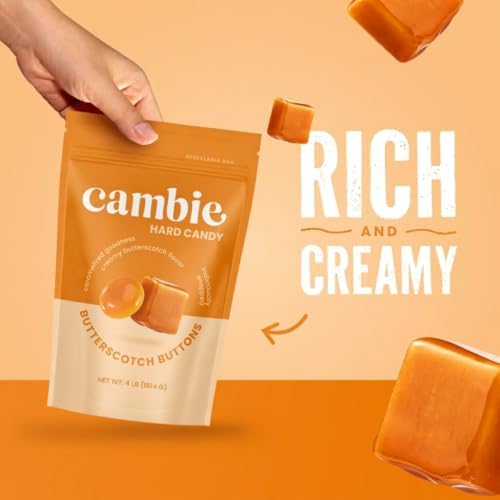 Cambie Butterscotch Hard Candy Individually Wrapped - 4 lbs Hard Candy