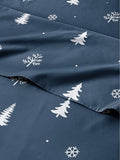 Christmas Sheet Set, Christmas Winter, Holiday Xmas Bedding Set - Full Size