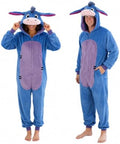 Funziez! Slim Fit Adult Onesie - Animal Costume - Plush Unisex Halloween One Piece Cosplay Suit for Women and Men