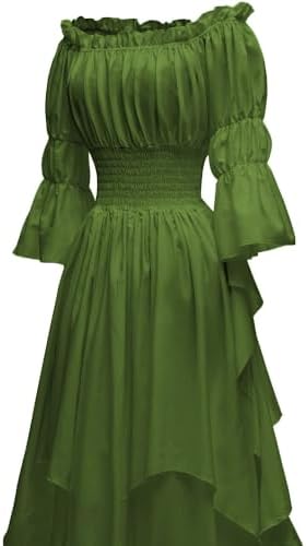 Women's Gothic Witch Dress Medieval Renaissance Costume Victorian Dress