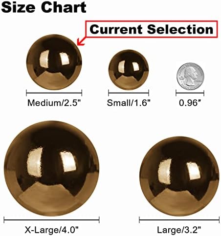Vintage Copper 2.5" Christmas Balls Christmas Tree Decoration Ornaments Shatterproof Hanging Balls for Birthday Halloween Holiday Wedding Decorations Set of 36pcs