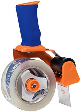 Duck HP260 Heavy Duty Clear Packaging Tape, 8 Rolls (1.88 in x 60 yd Each), and BladeSafe Tape Gun