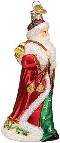 Old World Christmas Father Christmas with Bells Tree Ornament