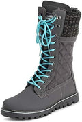 POLAR Womens Faux Fur Warm Thermal Waterproof Outdoor Walking Snow Winter Rubber Sole Calf Boots
