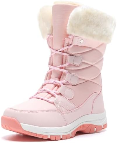 Women's Snow Boots Warm Fur Lined Anti-Slip Winter Outdoor Shoes