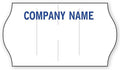 ABC Meto Pricing Gun Labels, Custom 1-Line w/Ink Roller - 10,000 Labels