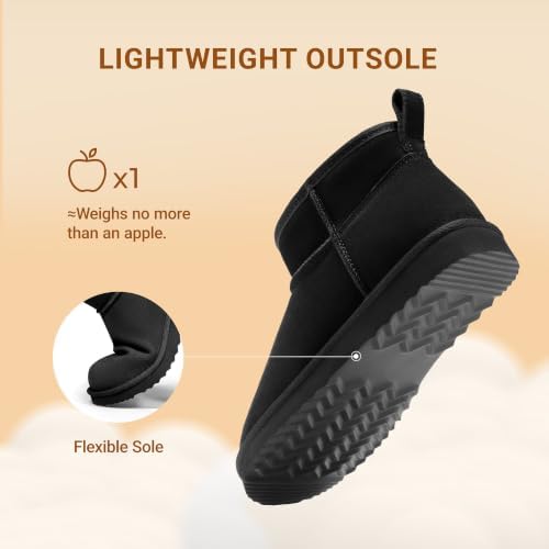 DREAM PAIRS Women's Winter Snow Boots - Classic Ankle Boots