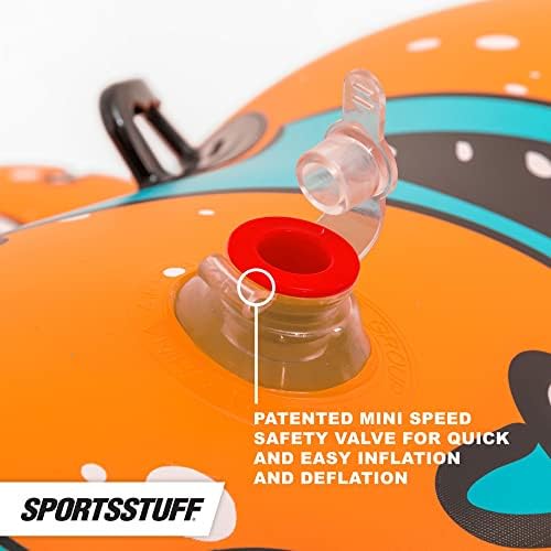 Sportsstuff Inflatable Snow Sled with Handles - 48" Single/78 Double - Snow Sleds for Kids - Multiple Sizes & Designs