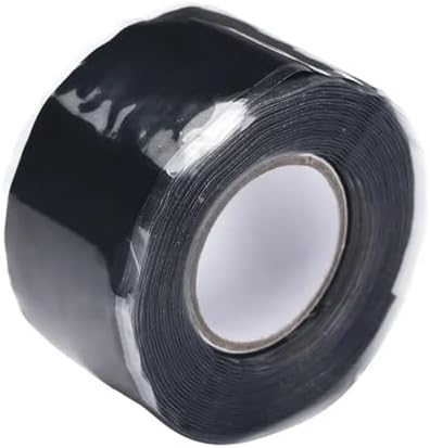 10 Roll 1 Inch X 10 FT Self-Fusing Silicone, Thickness 0.5mm Hose Repair Tape, Heavy Duty and Leak Proof Rubber Hose Tape, Pipe for Water(Black)