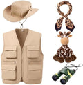 5 Pcs Safari Costume for Women Halloween Cosplay Outfit