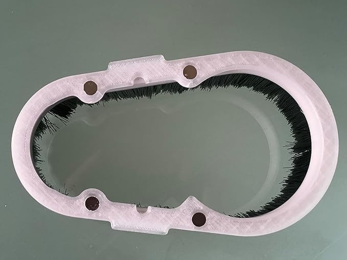 Clear Dust Shoe Dust Boot for CNC Router Milling Machine - 4"" vacuum port (Brush Ring Attachment)
