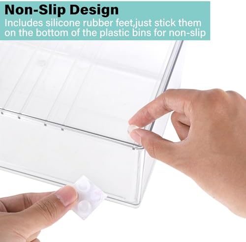 Prsildan Acrylic Makeup Organizer Stackable Storage Drawers with 3 Drawers for Office Desk Vanity Craft Room Clear Drawer Organizers for Hair Accessories Art Supplies Cosmetics Modular System