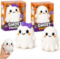 Cute Ghost Squishy 5.7 inch Jumbo Soft Slow Rising Squeeze Fidget Male Female Styles Halloween Stress Relief Desk Accessory Party Favor Kawaii Decor Classroom Gift for Kids Teens Adults