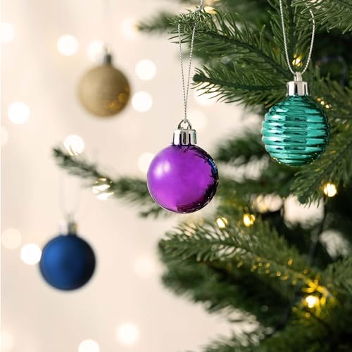 Valery Madelyn Small Christmas Tree Decorations Ball Ornaments 24ct 1.57"