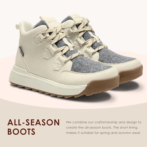 AIRHAS Women's Winter Warm Snow Boots for Women Comfortable Water-Resistant Womens Ankle Boots Fashion Booties