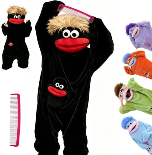 Unisex Funny Big Mouth Monster Plush Hooded Onesie Sleepwear