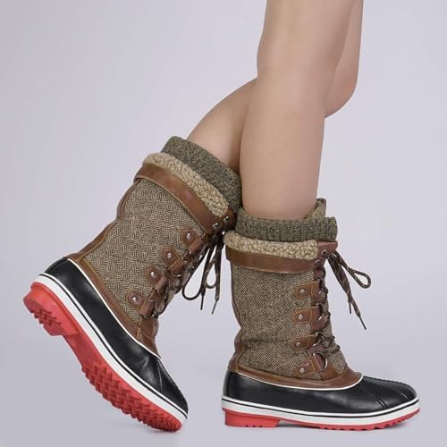 DREAM PAIRS Women's Waterproof Winter Snow Boots