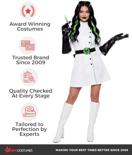 Morph Mad Scientist Costume Women, Halloween Costumes for Women