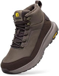 FitVille Wide Mens Snow Boots Fur Lined Winter Shoes Non Slip Lightweight