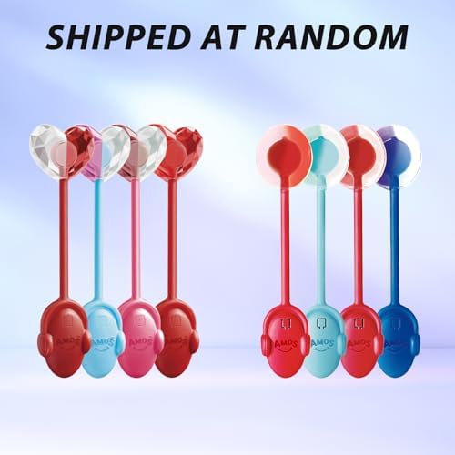 AMOS TastySounds Audio Lollipop 2-Pack Combo - Blackberry & Blueberry Flavors, Bone Conduction Music Candy with Earbud Design