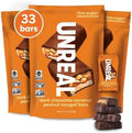 UNREAL Dark Chocolate Caramel Peanut Nougat Bars, Value Size Bags, 3 Pack
