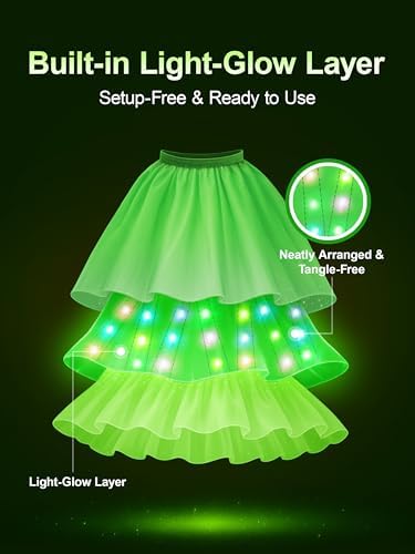 Light Up Fairy Princess Costume for 3-9YGirls Halloween Dress up