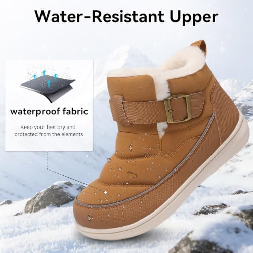XIHALOOK Womens Snow Boots Winter Waterproof Mid-Calf Boots