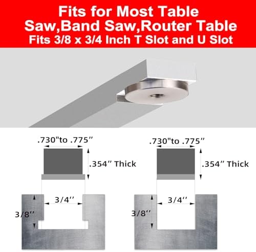 GOINGMAKE Portable Table Saw Miter Gauge with 18 Inch Fence and Multifunction Flip Stop and Positive Angle Stops, Miter Gauge for Table Saw Accessories, for Woodworking Cuts, Fits 3/4"x3/8" Slot