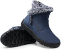 SHIBEVER Winter Snow Boots for Women: Waterproof Ankle Warm Fur Lined Boot
