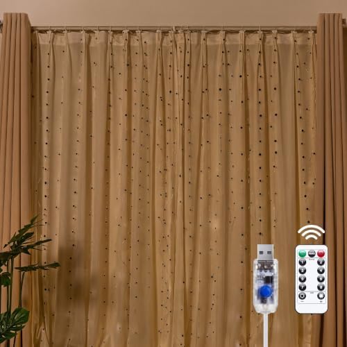 Brightown 300 LED Fairy Curtain Lights, Curtain String Lights