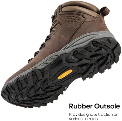 NORTIV 8 Men's Hiking Winter Insulated Snow Boots