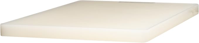 Winco Cutting Board, 12 by 18 by 1-Inch, White | Dishwasher safe, Stain resistant, Minimizes dulling, Great for Charcuterie, Cheese, Appetizers and Buffet Displays