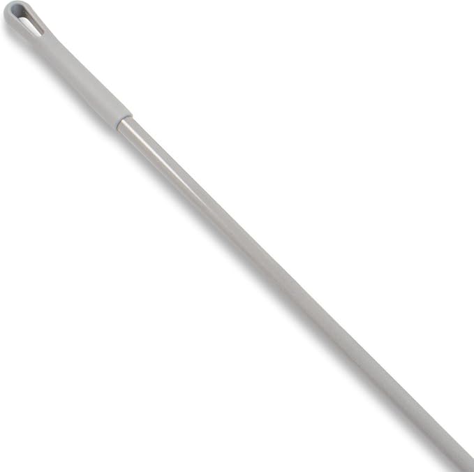 SPARTA Fiberglass Broomstick Replacement Broom Handle with Acme Threaded Tip for Industrial Cleaning Tools, Fiberglass, 60 Inches, Gray, (Pack of 12)