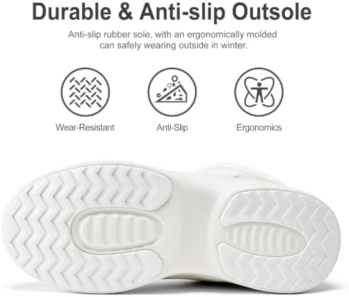 Dannto Women Winter Snow Boots Warm Shoes Fur Lined Ankle Booties