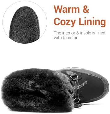 DREAM PAIRS Waterproof Winter Snow Boots for Women