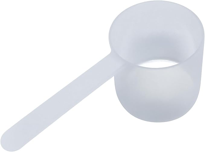 1/2 Cup (4 Oz. | 118.4 mL) Long Handle Plastic Measuring Scoop for Coffee, Protein Powder, Pet Food, Spices, Grains, Dry Goods – Food-Grade BPA-Free (Pack of 1)