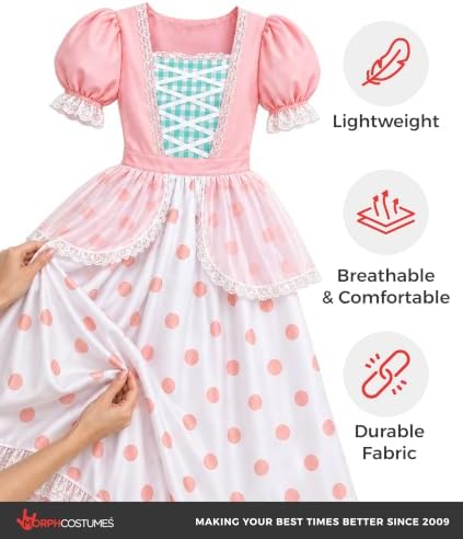 Morph Pastel Shepherdess Women Costume, Halloween Costume for Women