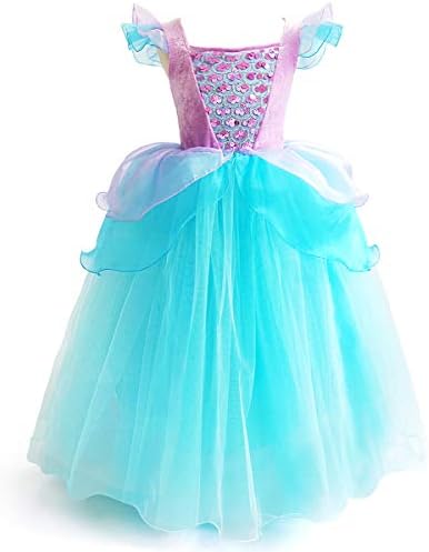 Girls Cinderella Costumes Halloween Princess Dress Up Fancy Birthday Party Ball Gown