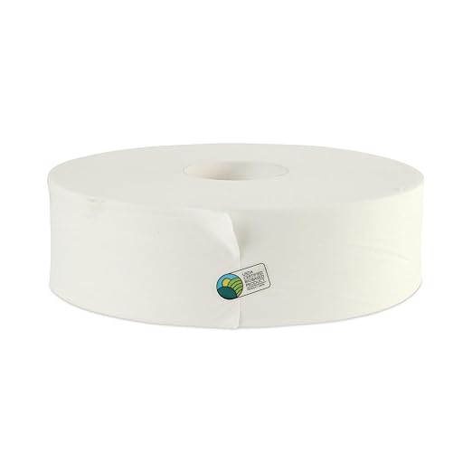 Boardwalk BWK 6102 2000' Length, 12" Width 2-Ply JRT Sr Roll Toilet Tissue